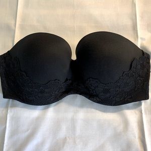 Victoria’s Secret black strapless bra